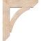 Ekena Millwork Thorton Slat Smooth Bracket w/ Offset Brace, Douglas Fir, 7 1/2"W x 28"D x 32"H BKT0806X28X32THR06SDF - alternate 3